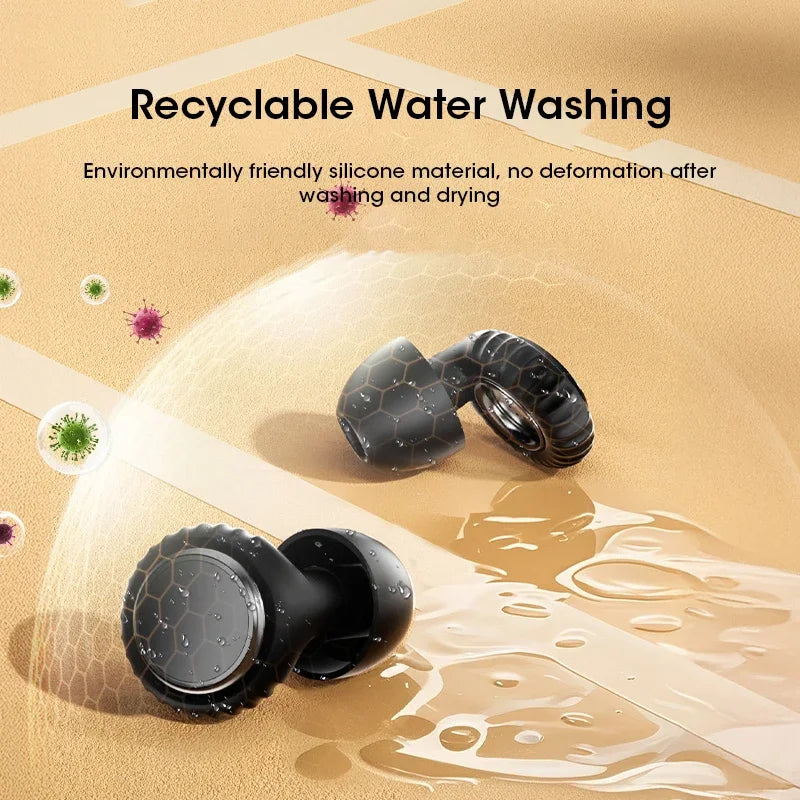 Ear Plugs for Sleeping Noise Cancelling Reusable Soft Silicone Earplugs for Sleeping Studying Traveling Earing Protection
