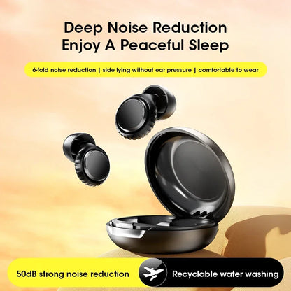 Ear Plugs for Sleeping Noise Cancelling Reusable Soft Silicone Earplugs for Sleeping Studying Traveling Earing Protection